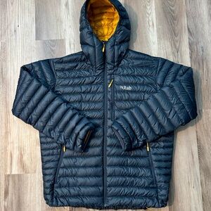 Rab Microlight Alpine Puffer - Beluga/Marmalade - Men’s XXL